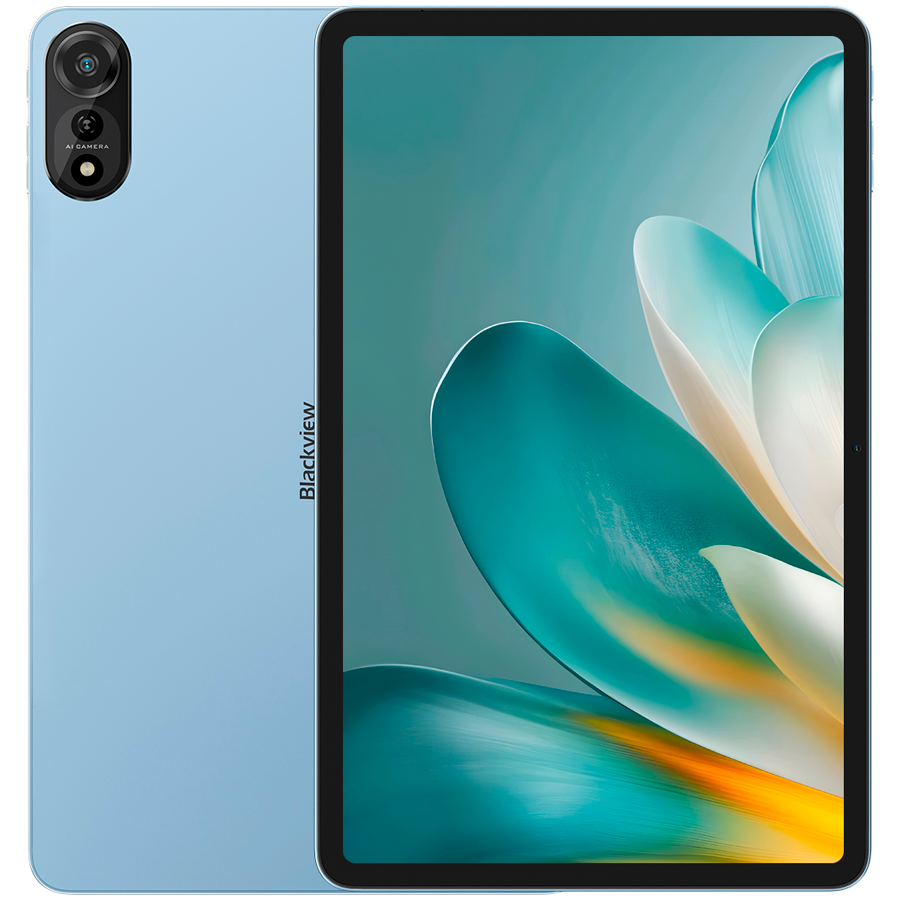 Blackview MEGA 2 WiFi 12-inch FHD 1200x2000 90Hz 12GB+256GB Allwinner A733 Octa-core 2.2GHz Cam Front 8MP Rear 16MP 9000mAh NO Charging Netflix HD TUV Rheiland Android 15 Ice Blue [1]