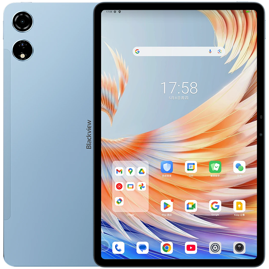 Blackview MEGA 3 LTE 12.1" FHD 2560x1600 90Hz 12GB+256GB MT Helio G100 Octa-core 2.2GHz Cam Sony AI 13MP/50MP 8800mAh 33W fast charger AI Android 15 Skyline Blue [1]