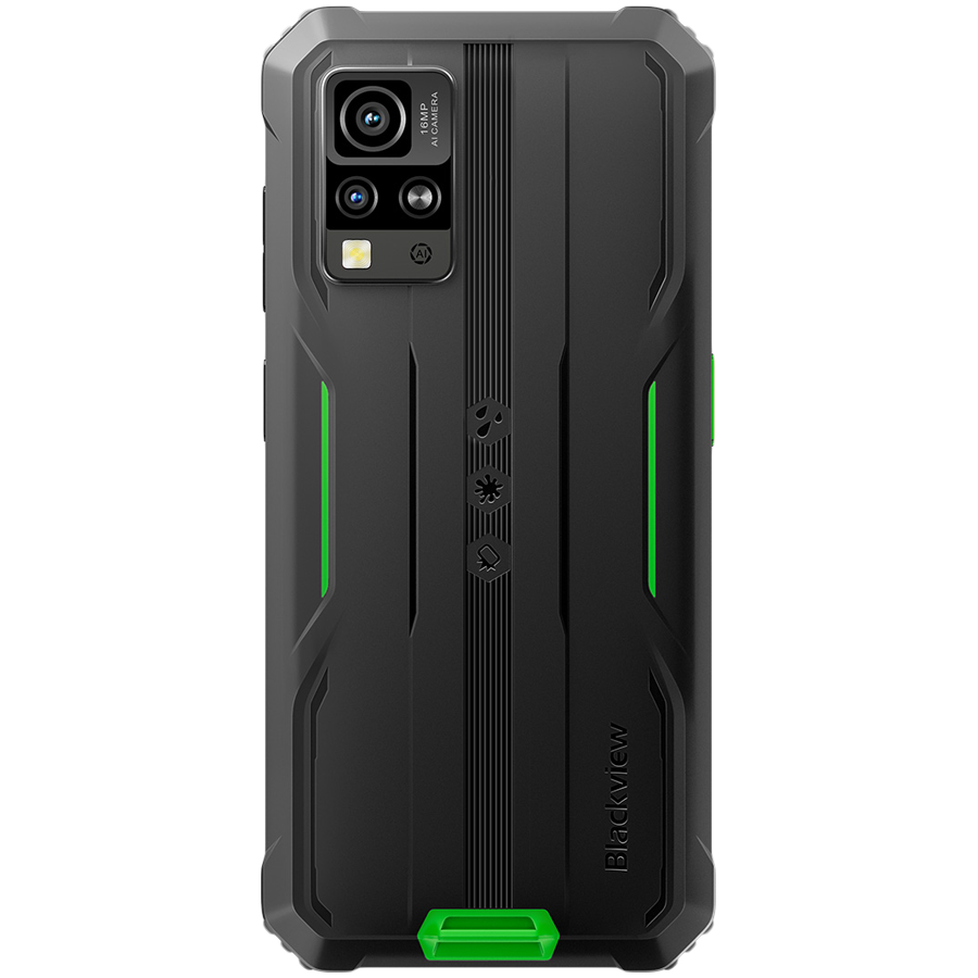 Blackview Rugged BV4800SE LTE 6.56" HD+IPS 720x1612 90Hz 4Gb+64Gb UMS9320E Octa-Core 1.8GHz CAM Front 8MP Rear 16MP+2MP NFC 5100mAh NO Charger Android 15 Green [5]