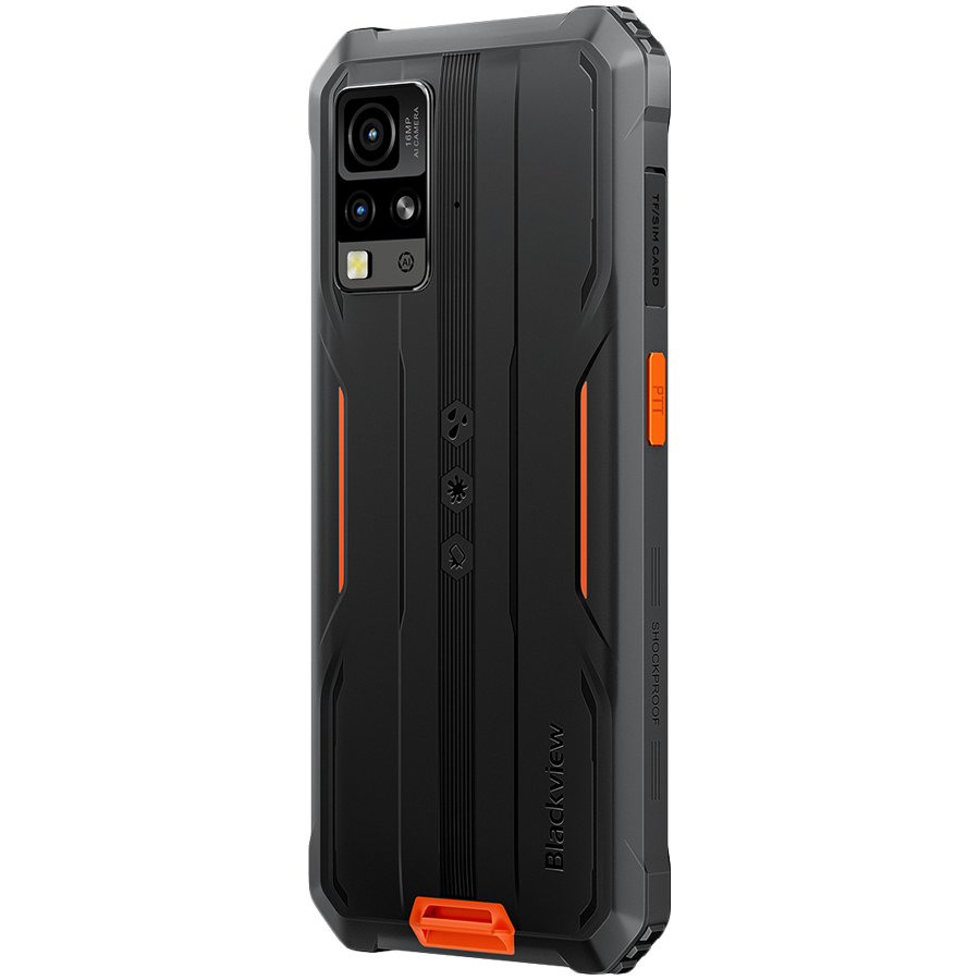 Blackview Rugged BV4800SE LTE 6.56" HD+IPS 720x1612 90Hz 4Gb+64Gb UMS9320E Octa-Core 1.8GHz CAM Front 8MP Rear 16MP+2MP NFC 5100mAh NO Charger Android 15 Orange [7]