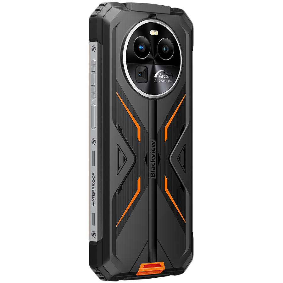 Blackview Rugged BV8100 6.5inch FHD+ IPS 1080*2400 120Hz Gorilla Glass 5, MT6789 8/256GB 32MP; Rear 50MP/13MP/VGA 8800mAh, 45W fast charging NFC, IP68 & IP69K & MIL-STD-810H, Android 14 Orange [4]