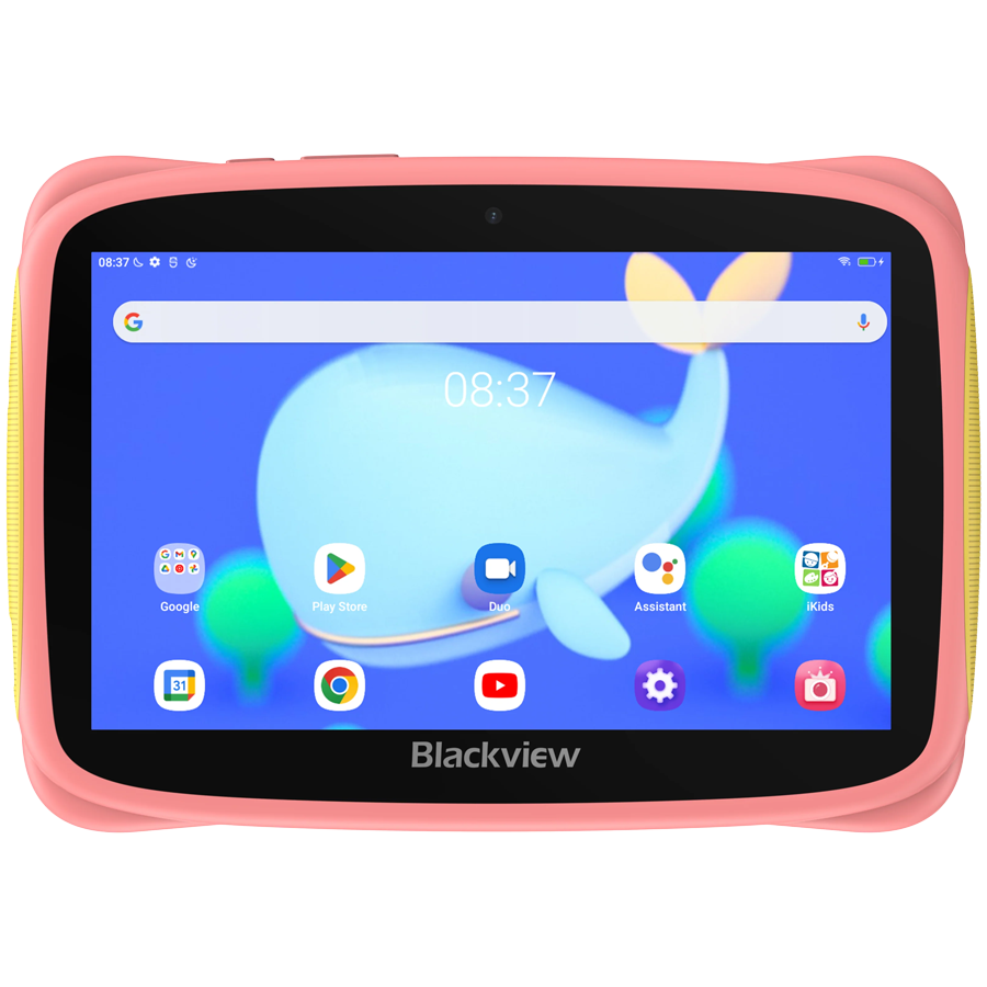 Blackview Tab 3 Kids, Pink, 7-inch HD 1024*600, 7731E Quad-core 1.3GHz, Front 0.3MP; Rear 2MP Camera, 2GB/32GB, 3280mAh battery, Doke 3.0 Go (Android 13), WiFi version, 802.11 b/g/n(2.4GHz), Bluetooth [1]