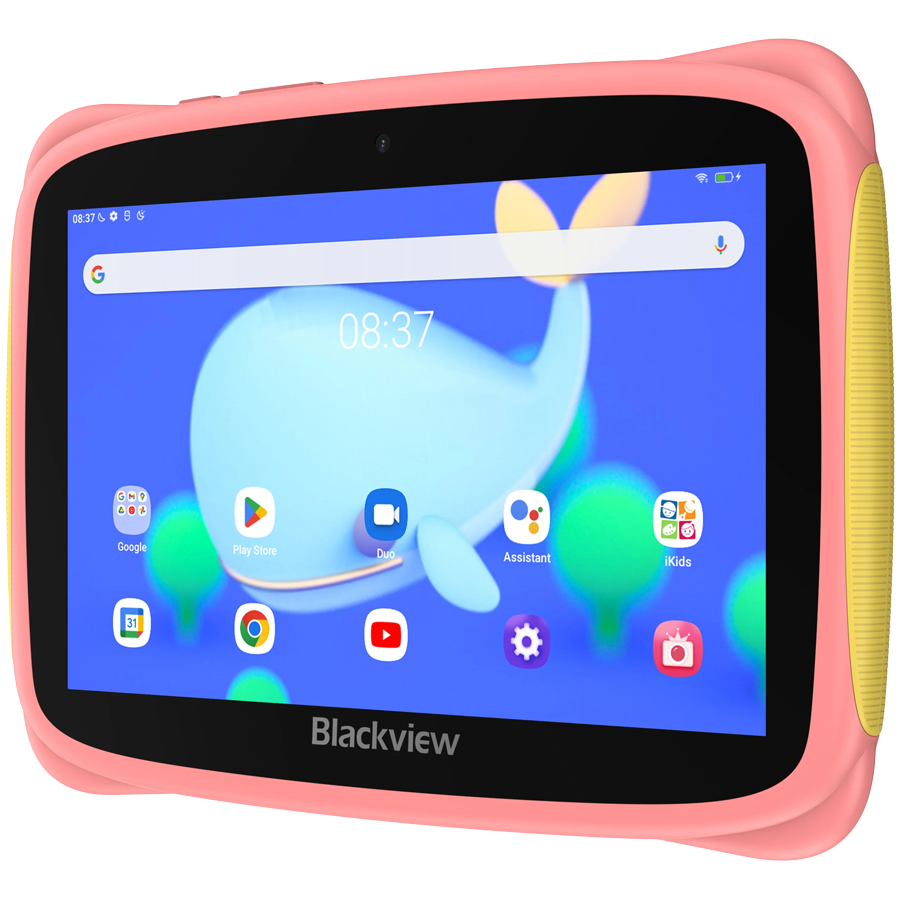 Blackview Tab 3 Kids, Pink, 7-inch HD 1024*600, 7731E Quad-core 1.3GHz, Front 0.3MP; Rear 2MP Camera, 2GB/32GB, 3280mAh battery, Doke 3.0 Go (Android 13), WiFi version, 802.11 b/g/n(2.4GHz), Bluetooth [3]