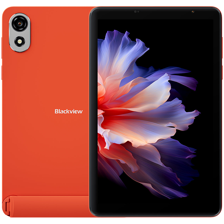 Blackview Zeno 1 LTE 6GB/256GB 8-inch HD IPS 800x1280 90Hz Unisoc T615 Octa-core 1.6GHz 8MP Front/8MP Back Camera Battery 6000mAh No Charger Type-C L1 NetflixHD TUV Android 15 Space Orange [1]