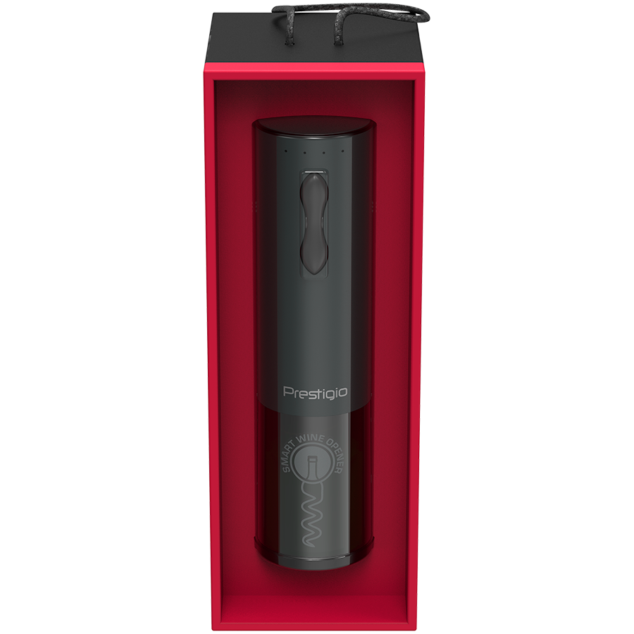Bolsena, Electric wine opener with Prestigio Logo, aerator , vacuum preserver, Black color [8]