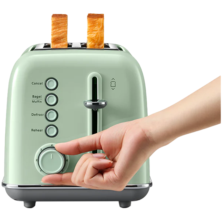 BUYDEEM 2 Slice Toaster, model DT620E, color Cozy Greenish, EU [1]