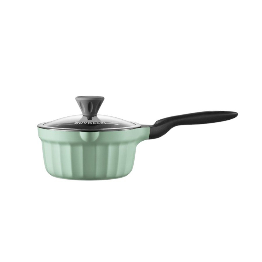 BUYDEEM Cast Aluminum Nonstick Sauce Pan 1,8L, model CP141, color Cozy Greenish [1]