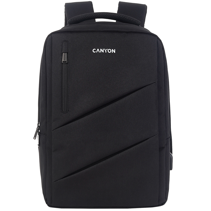 CANYON backpack BPE-5 Urban USB 15.6'' Black [1]