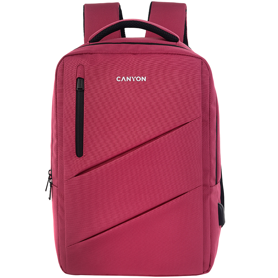 CANYON backpack BPE-5 Urban USB 15.6'' Red [1]