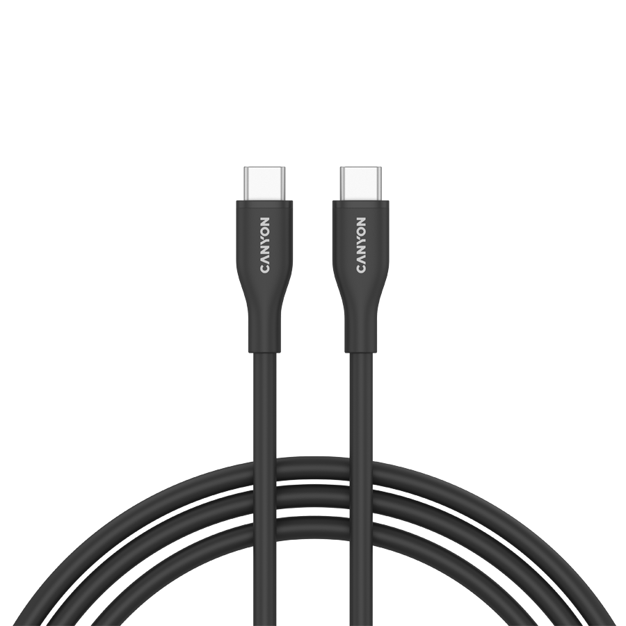 CANYON cable CC60SC10 C-C 60W 1m Silicon Black [1]