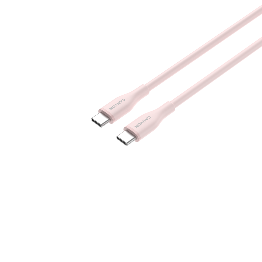 CANYON cable CC60SC10 C-C 60W 1m Silicon Pink Sand [3]