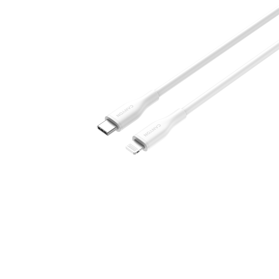CANYON cable CLNM60 C-L 60W MFI 1m Silicon White [3]