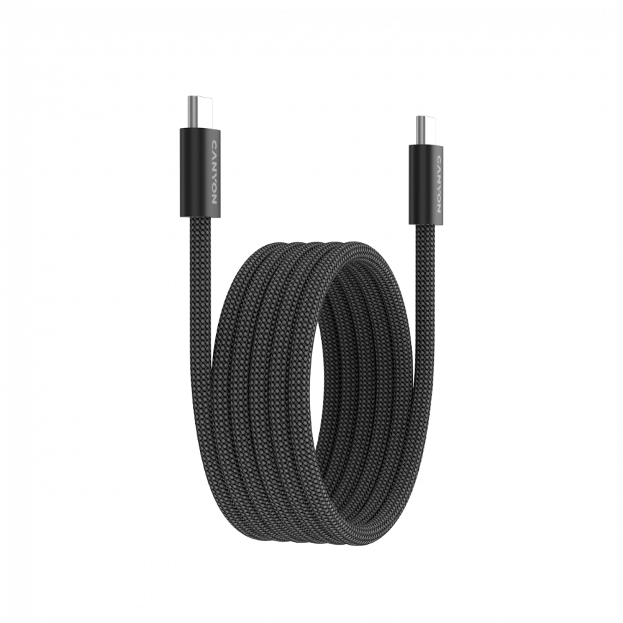 CANYON cable OnWire 60MG C-C 60W Magnet Braided 1m Black [5]