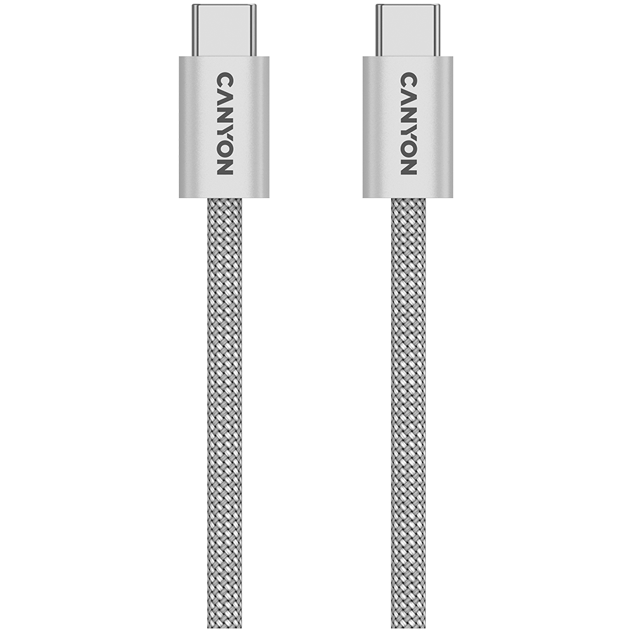 CANYON cable OnWire 60MG C-C 60W Magnet Braided 1m Light Grey [1]