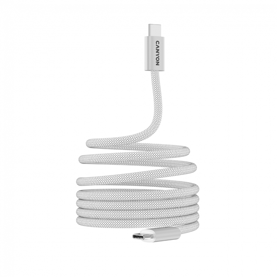 CANYON cable OnWire 60MG C-C 60W Magnet Braided 1m White [2]