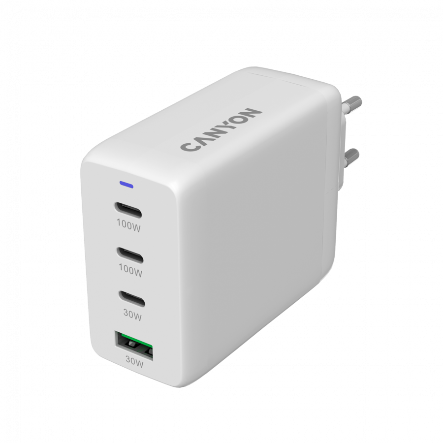 CANYON charger CU100ACC GaN 100W 3xPD 1xQC EU White [3]