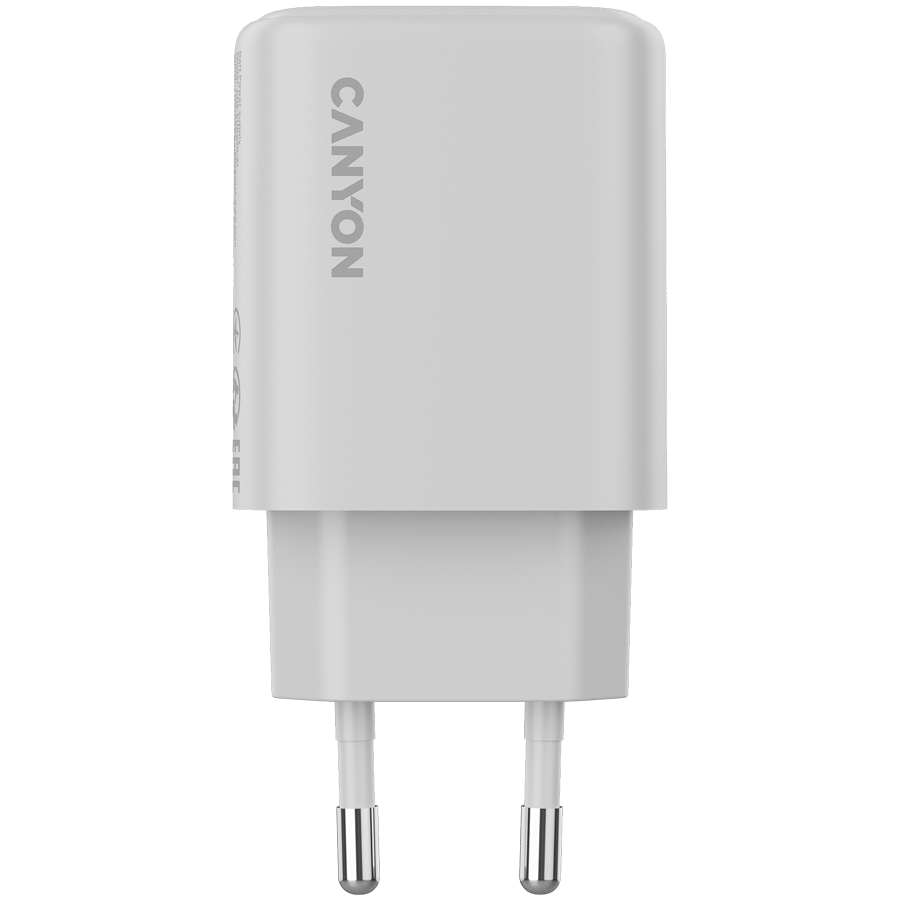 CANYON charger OnCharge 200 20W 1xPD 1xQC EU White [2]