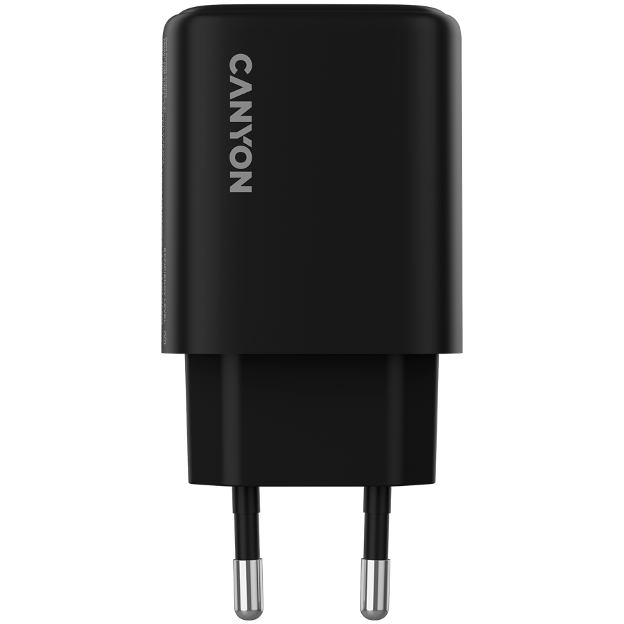CANYON charger OnCharge 250 25W 1xPD 1xQC EU Black [2]
