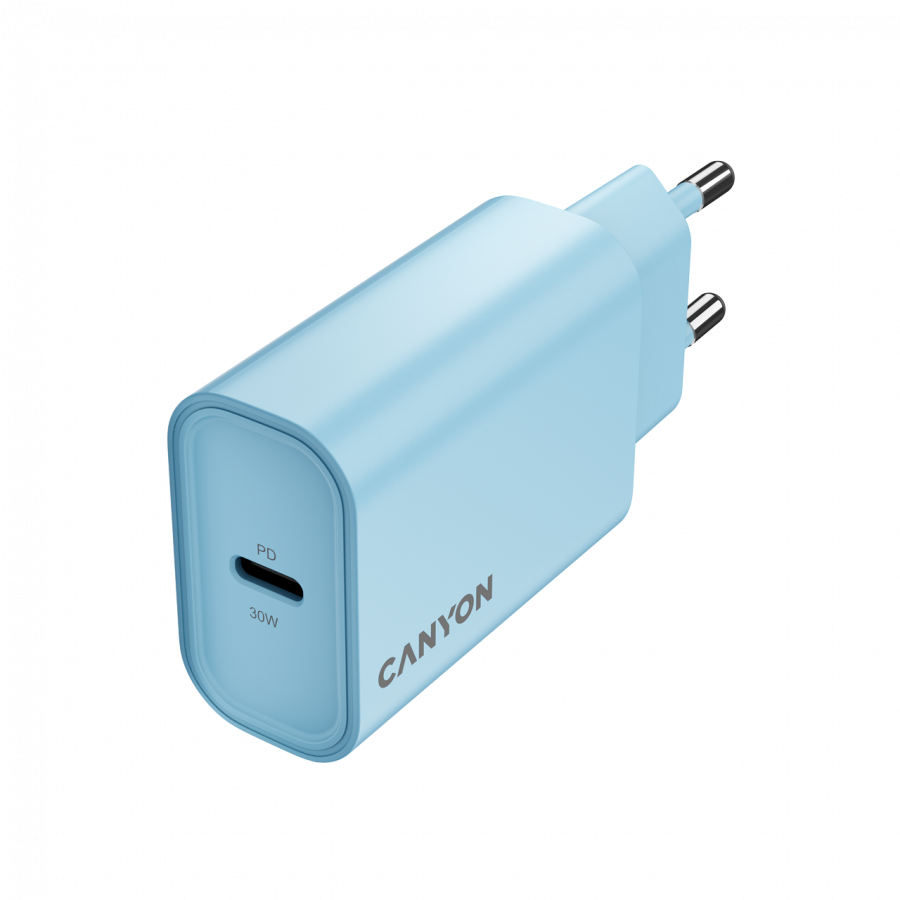CANYON charger OnCharge 30CL Max Power 30W 1xPD EU Light Blue [3]