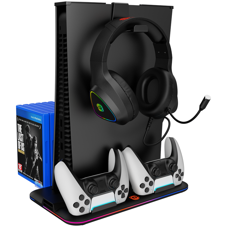 CANYON cooling stand CS-5 RGB PS5 Charge Black [1]