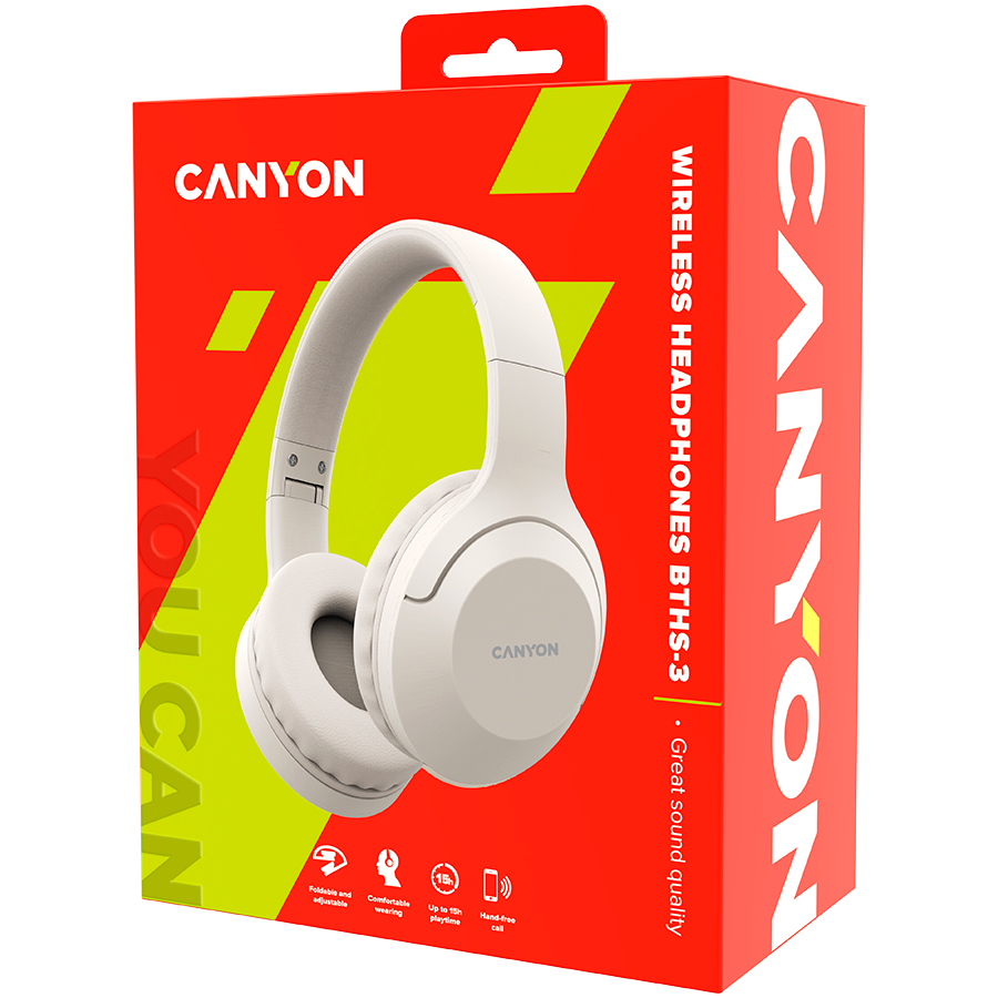 CANYON headset BTHS-3 Beige [5]