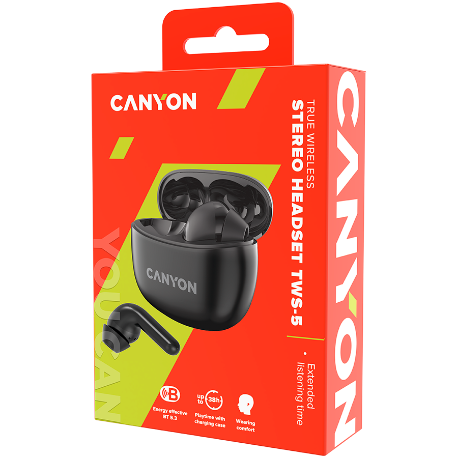 CANYON headset TWS-5 Black [5]