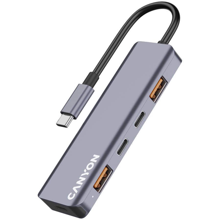CANYON hub DS-18 5in1 USB-C Grey [3]