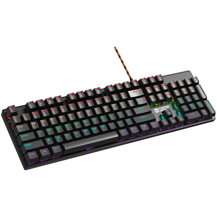 CANYON keyboard Deimos GK-4 Rainbow US Wired Black [2]