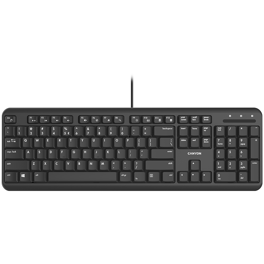 CANYON keyboard HKB-20 EN Velvet Wired Black [1]
