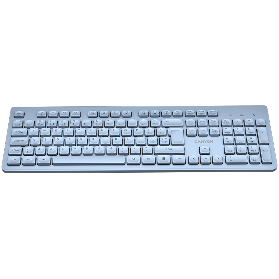 CANYON keyboard HKB-W01 UK/US AAA Wireless Blue [2]