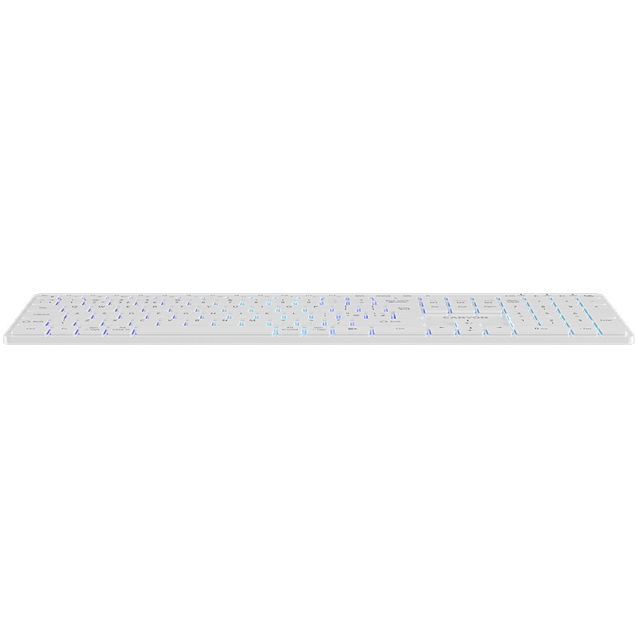 CANYON keyboard HKB-W11 UK/US RGB Dual Mode Wireless White [3]
