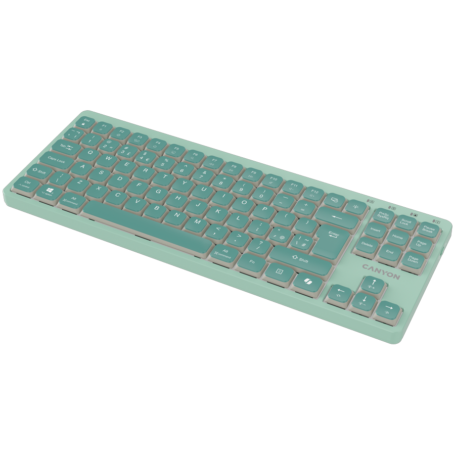 CANYON Keyboard OnType 10 Low Profile EN Wired Grey [4]
