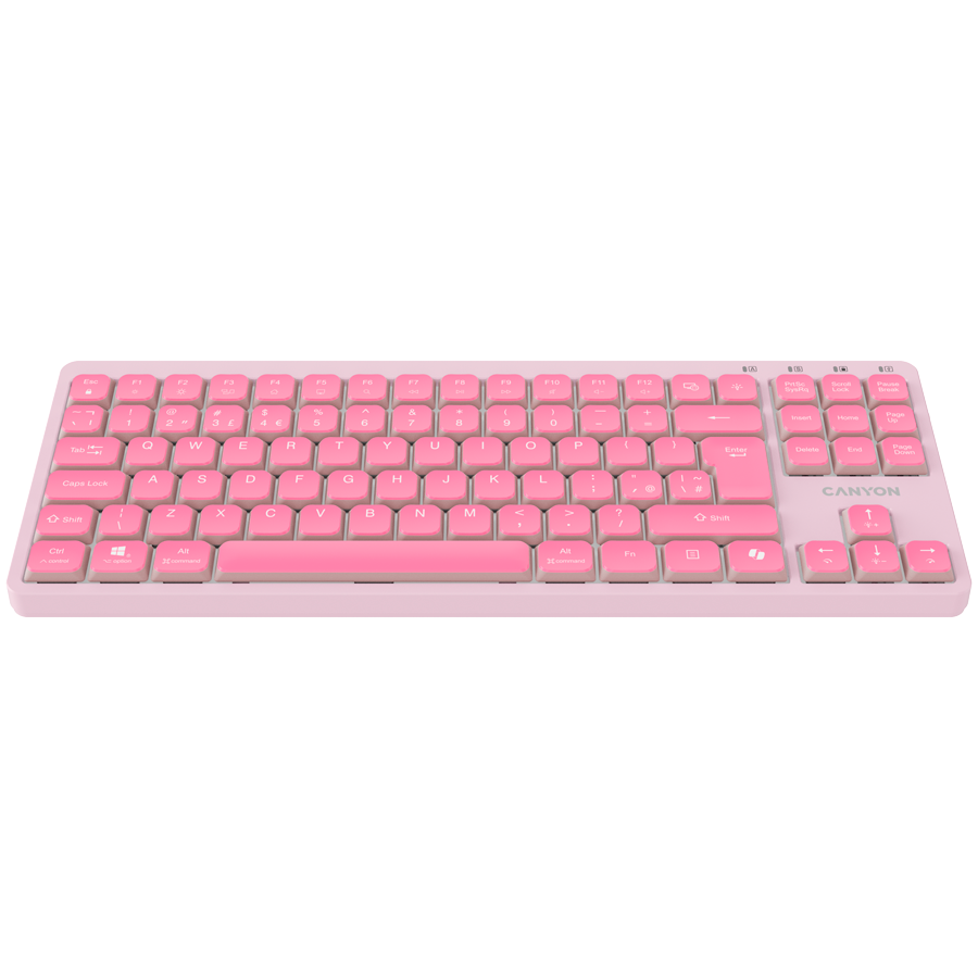 CANYON Keyboard OnType 10 Low Profile EN Wired Pink [2]