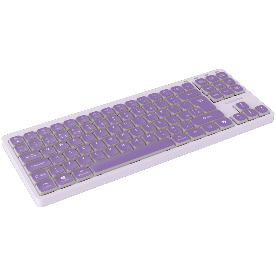 CANYON Keyboard OnType 10 Low Profile EN Wired Violet [3]