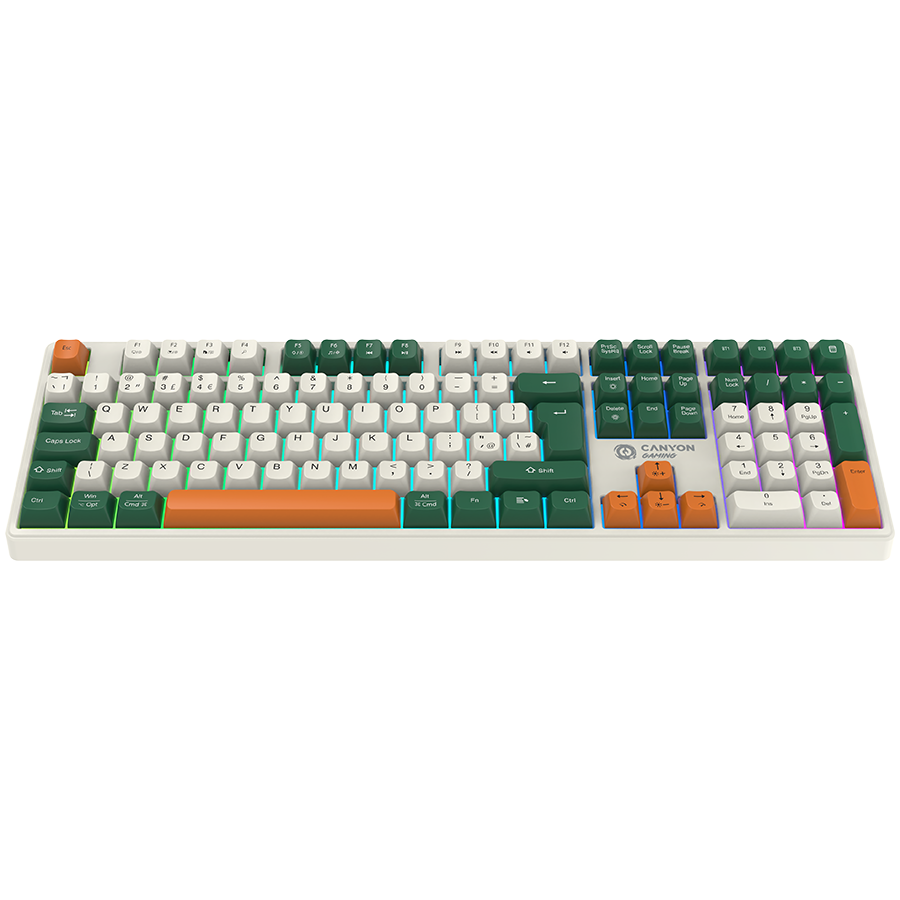 CANYON keyboard Shadder GKW-11 Mech RGB UK/US Wireless White [2]