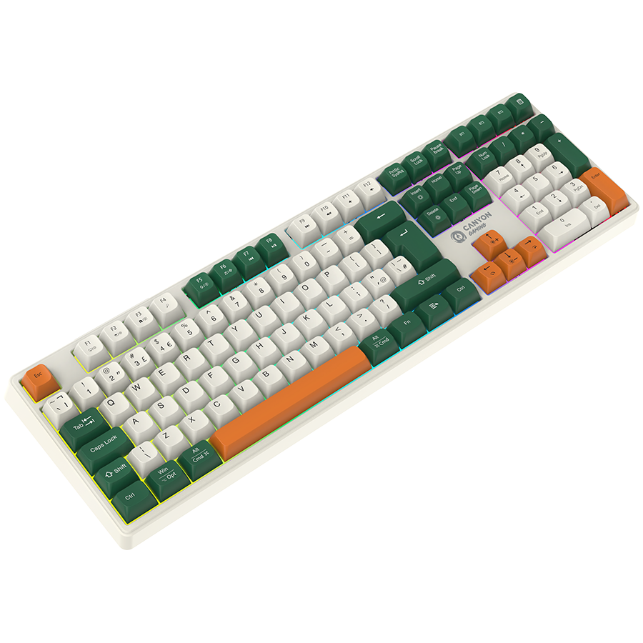 CANYON keyboard Shadder GKW-11 Mech RGB UK/US Wireless White [6]
