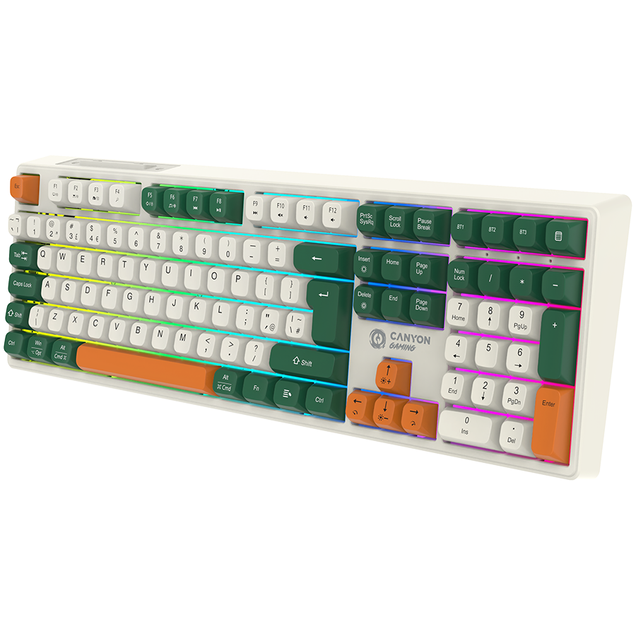 CANYON keyboard Shadder GKW-11 Mech RGB UK/US Wireless White [3]