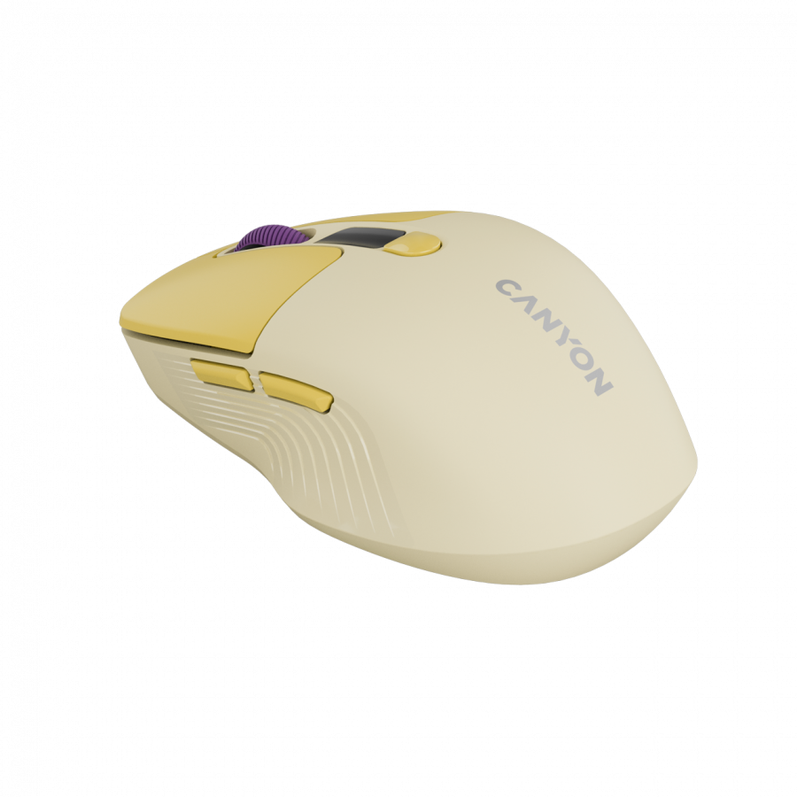 CANYON mouse MW-26 LCD Silent Dual Mode Wireless Yellow [4]