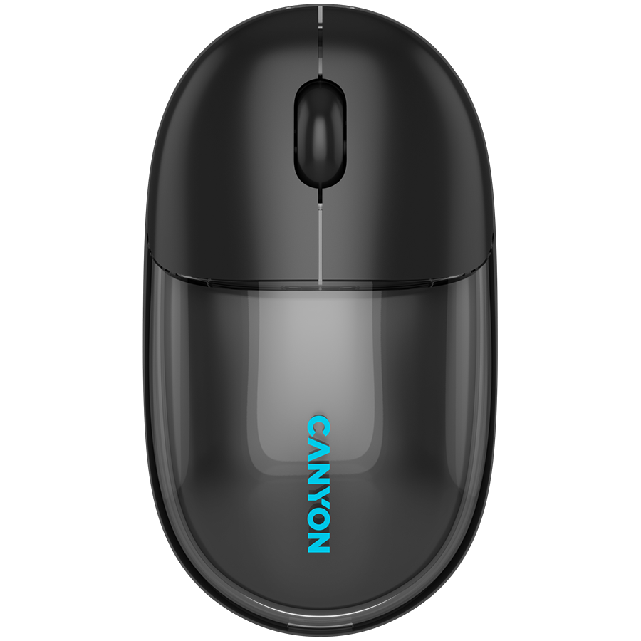 CANYON mouse OnClick 24 BT/ Wireless Transparent/Black [1]