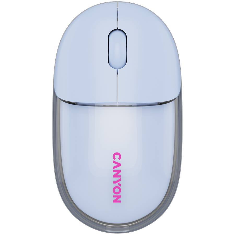 CANYON mouse OnClick 24 BT/ Wireless Transparent/Blue [1]