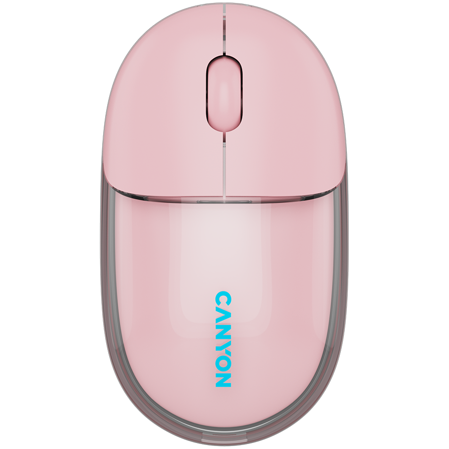 CANYON mouse OnClick 24 BT/ Wireless Transparent/Pink [1]