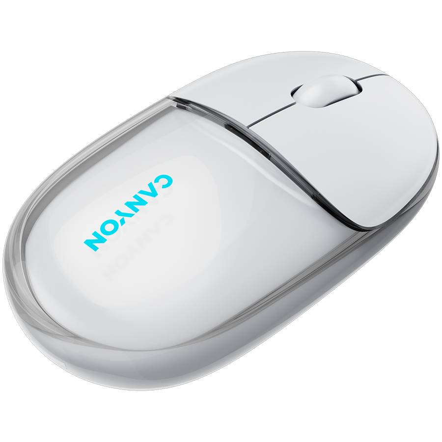 CANYON mouse OnClick 24 BT/ Wireless Transparent/White [6]