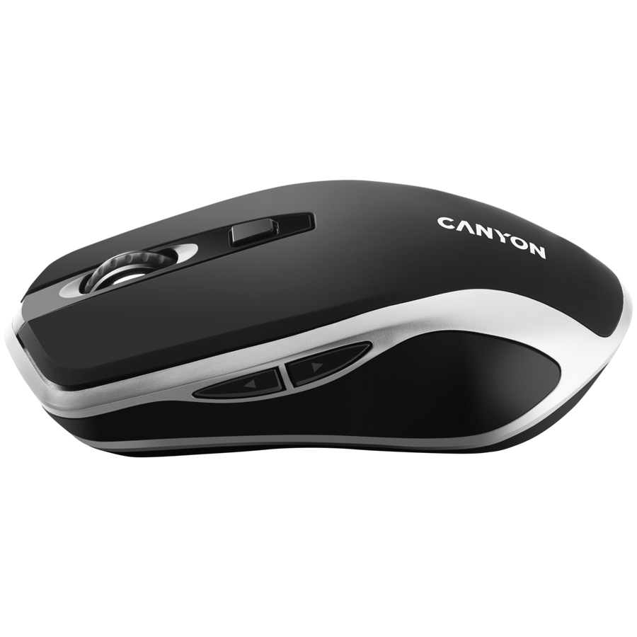 CANYON MW-19, 2.4GHz Wireless Rechargeable Mouse with Pixart sensor, 6keys, Silent switch for right/left keys,Add NTCDPI: 800/1200/1600, Max. usage 50 hours for one time full charged, 300mAh Li-poly b [3]