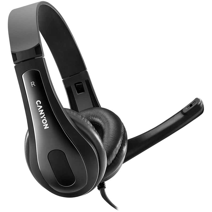 CANYON PC headset CHSU-1 PC Mic USB 2m Black [1]