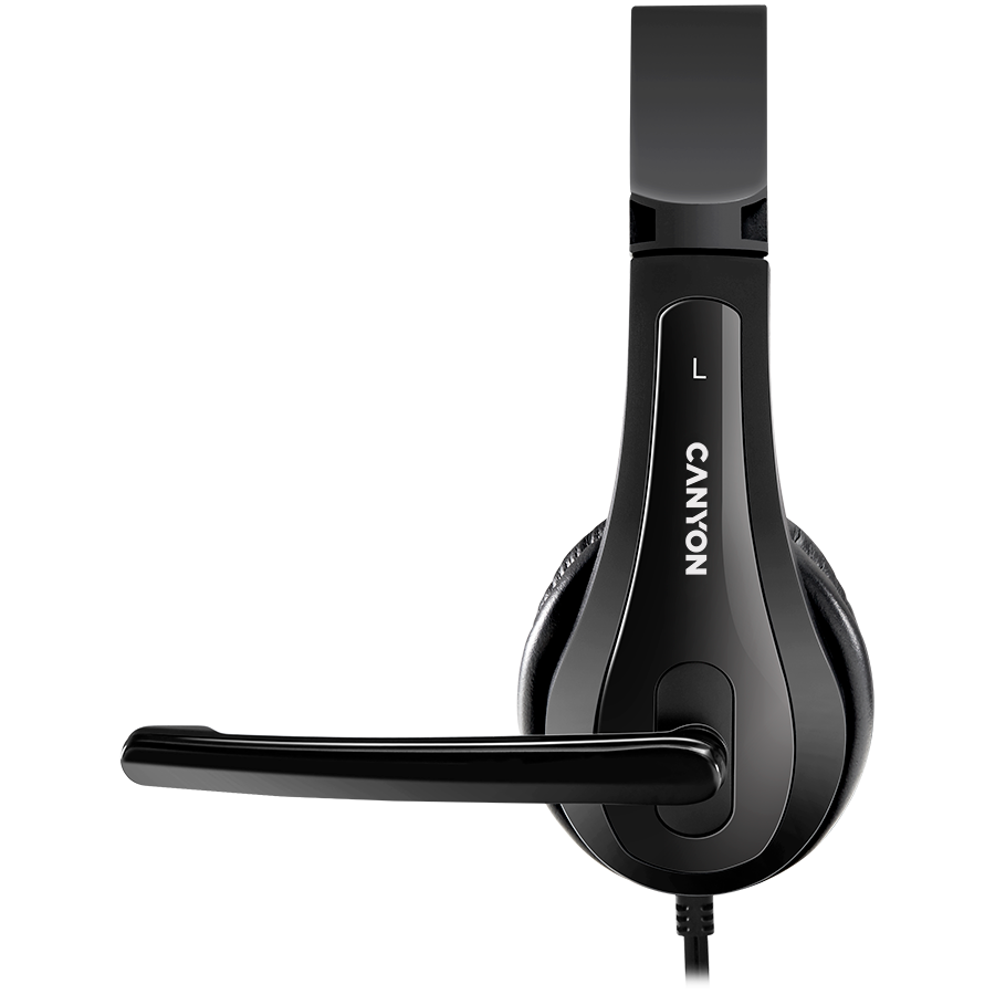 CANYON PC headset CHSU-1 PC Mic USB 2m Black [3]