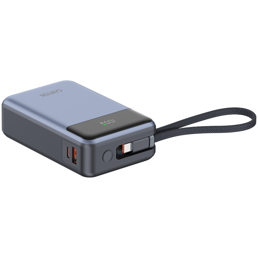 CANYON power bank OnPower 600 built-in cable 20000 mAh PD65W Dark Grey [4]