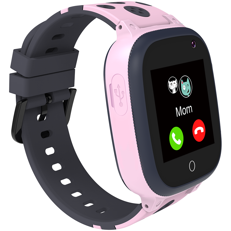 CANYON Sandy KW-34, Kids smartwatch, 1.44 inch colorful screen, GPS function, Nano SIM card, 32+32MB, GSM(850/900/1800/1900MHz), 400mAh battery, compatibility with iOS and android, Pink, host: 52.9*40 [2]