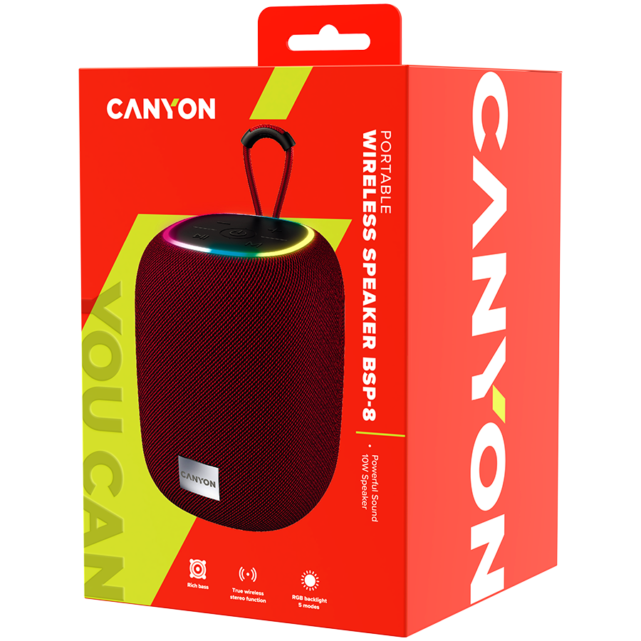 CANYON speaker BSP-8 10W Red [4]