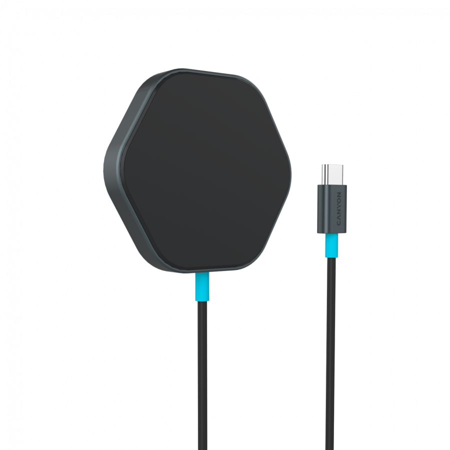 CANYON wireless charger HEXAGON 110 Dark Grey Blue [2]