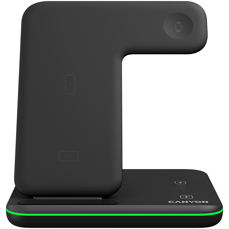 CANYON wireless charger WS-303 15W 3in1 Black [2]